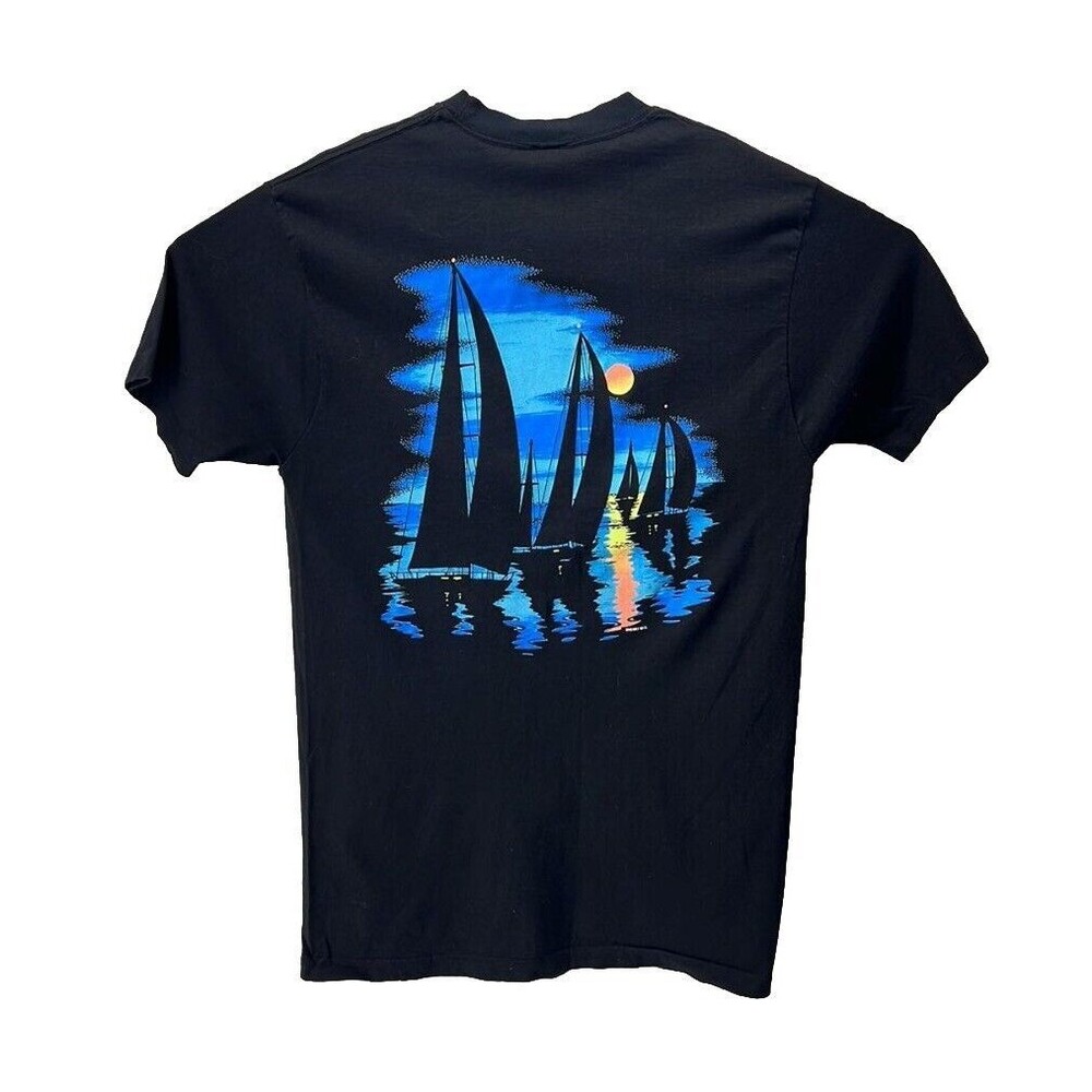 Vintage Myrtle Beach Black Single Stitch Front Pocket T Shirt Sherry’s Best